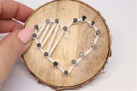 Diy Baumscheibe Mit Herz In String Art Ganz Einfach Selber Machen Artofit