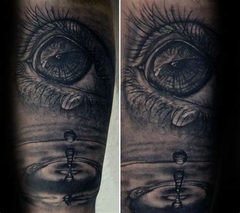 30 Stunning Water Drop Tattoo Designs for Men