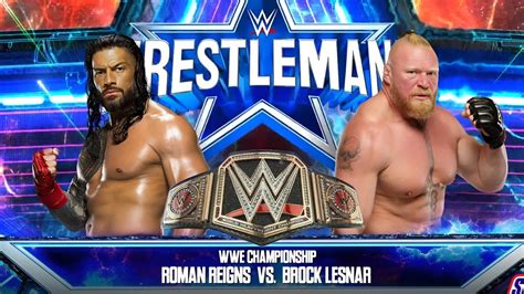 Roman Reigns Vs Brock Lesnar Championship Wrestlemania 38 Full