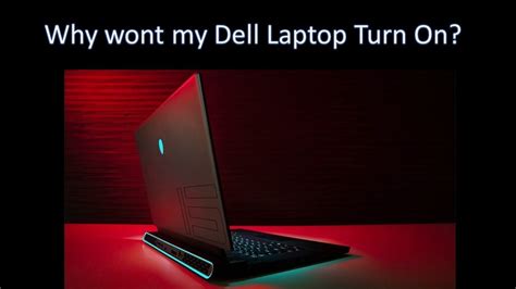 Why Wont My Dell Laptop Turn On