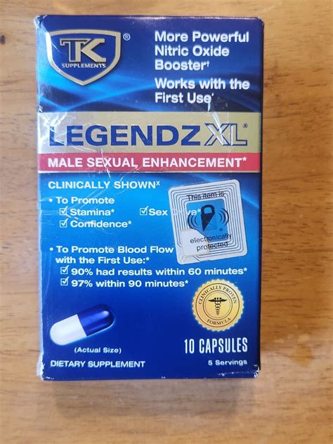 Tk Legendz Xl Supplement For Men 10 Capsules Exp 102025 841607100072 Ebay