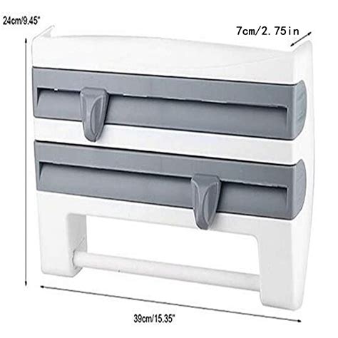 Kiteky 1x Shelf Paper Towel Holder Clearance Multi Functional Plastic