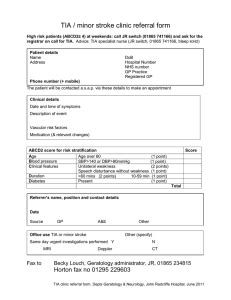 Tia Clinic Referral Form