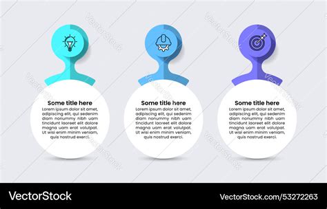 Infographic Template 3 Circular Banners With Icons