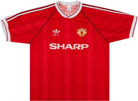 1990 92 Manchester United Home Shirt Good 5 10 L XL