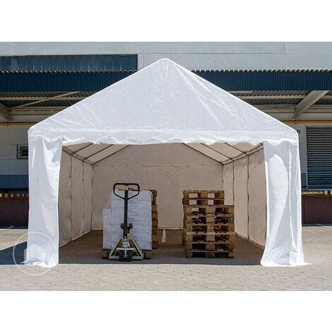 Toolport Carpa Almac N X M Pvc N Impermeable Blanco Carpa De