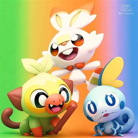 Grookey Scorbunny Y Sobble Pokémon Species Pokemon Pokemon Starters