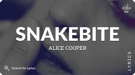 Alice Cooper Snakebite Lyrics For Desktop YouTube