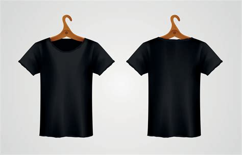 Realistic Black Scoop T Shirt Mock Up 12986571 Vector Art at Vecteezy