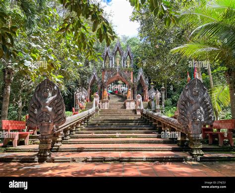 Cambodia, Kulen mountain, local temple Stock Photo - Alamy