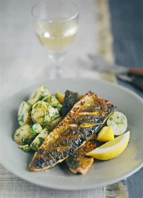 Spiced Mackerel Fillets With Potato Salad Recipe Olive Magazine