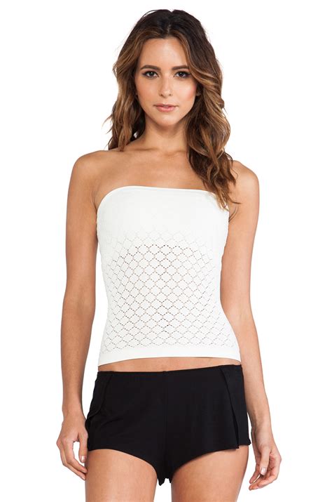 Free People Seamless Tube Top In White Lyst