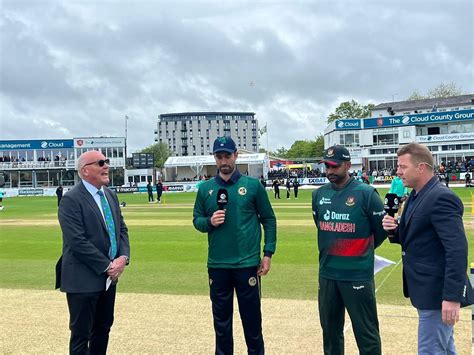 Andy Balbirnie And Tamim Iqbal At The Toss ESPNcricinfo