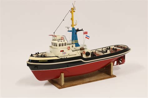 A Billings Boats Banckert Radio Remote Controlled Tug Boat With Remote