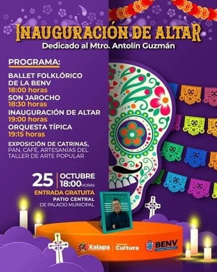 Redirá Xalapa homenaje al maestro Antolín Guzmán con Altar de Muertos