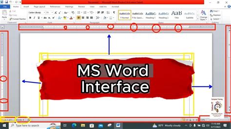 introducing ms word microsoft office word interface youtube