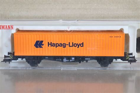 Fleischmann 5242 K Db Hapag Lloyd Container Vagone Come Nuovo