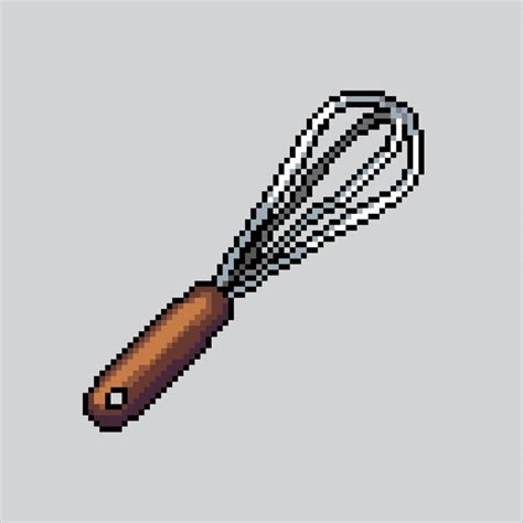 Premium Vector Pixel Art Illustration Whisk Pixelated Whisk Kitchen