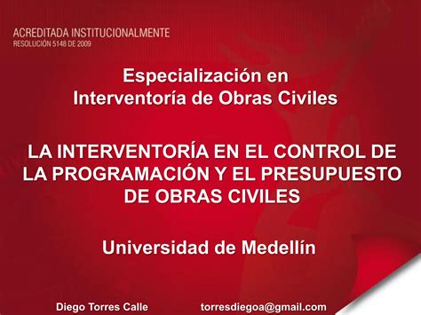 La Interventoria En El Control De La Programacion Y El Presupuesto De Obras Civiles Tomo 3pdf