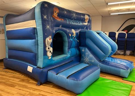 Frozen Box Slide Combi Bouncy Castle Bouncy Castle And Hot Tub Hire