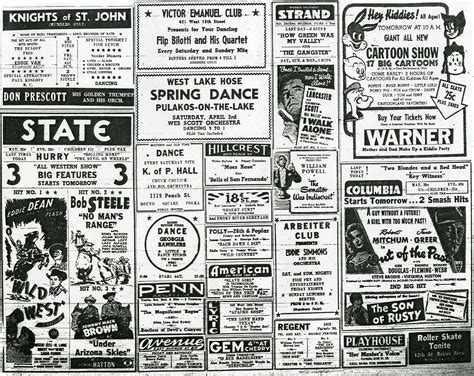 Old Time Erie Erie Pa Theaters In 1948 Warner Columbia Strand And