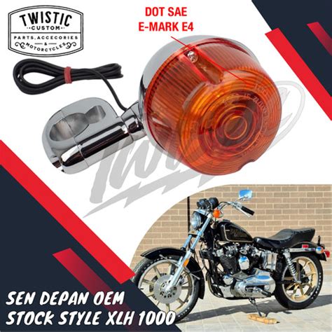 Jual Lampu Sen Sein Depan OEM Stock Style With Stem Motor Harley XLH