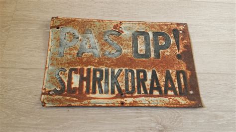 Old Industrial Sign Rusty Metal Sign Old Metal Sign