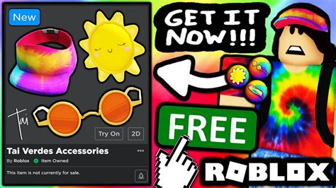 Free Accessories How To Get Sunshine Backpacktie Dye Visorshady Circle Glasses Roblox Tai