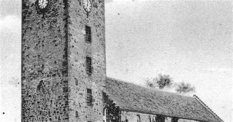 Tour Scotland: Old Photograph Church Greenlaw Scotland