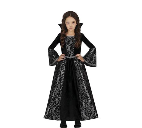 Costume Da Vampiro Gotico Argento Per Ragazza