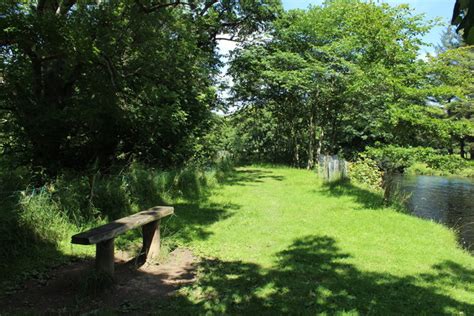 Riverside Path With Seat © Billy Mccrorie Geograph Britain And Ireland