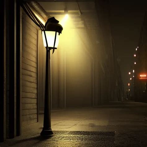 A Bat Under A Street Lamp Realistic Award Winning Stable Diffusion