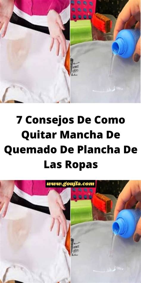 7 Consejos De Como Quitar Mancha De Quemado De Plancha De Las Ropas