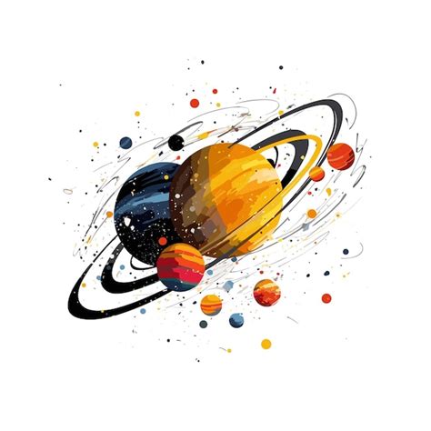 Premium Psd Solar System Nasa Image Style Fantasy Illustration