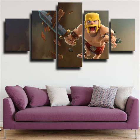 Clash Royale Barbarians Earth Color - Pencil Canvas