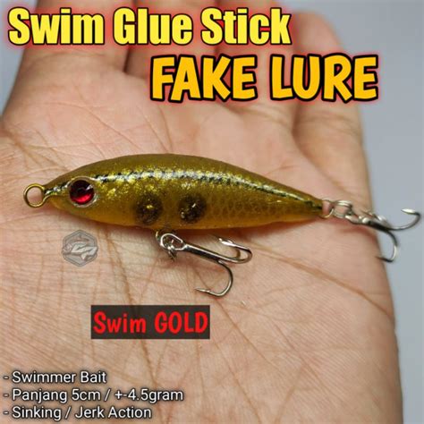 Jual Swimmer Glue Stick Fake Lure Swimbait Untuk Hampala Shopee