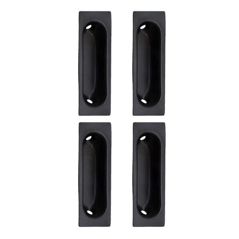 Qcaa Solid Brass Rectangular Flush Pull 3 X1 18 X38 Oil Rubbed Bronze Orb 4 Pack Made In