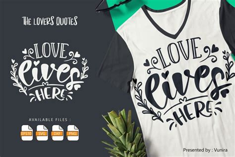 Love Lives Here | Lettering Quotes (1157786)