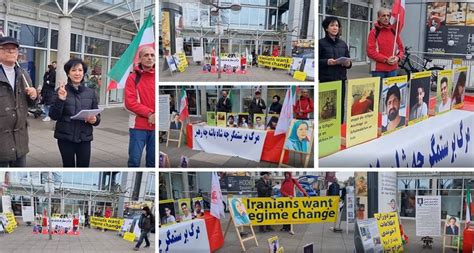 Heidelberg, Germany—April 8, 2023: MEK Supporters Rally to Support the Iran Revolution - Iran ...