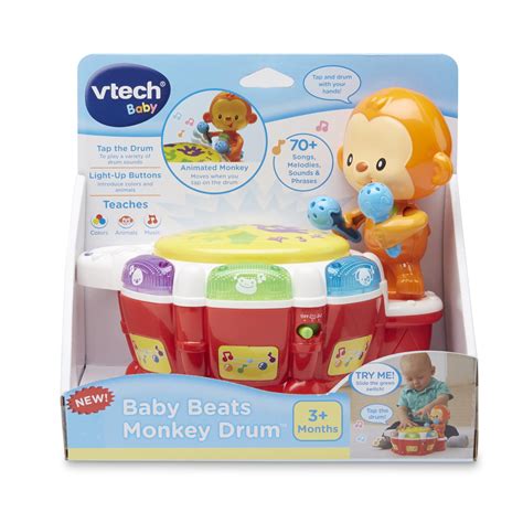 Vtech Infants Baby Beats Monkey Drum