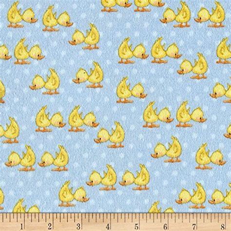 Comfy Flannel Ducks Blue Fabric By The Yard Ae Nathan