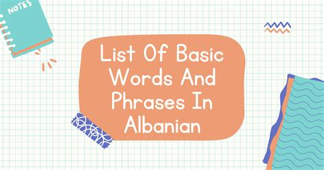 25+ Useful Words And Phrases In Albanian - Ling App