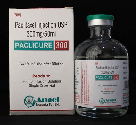 Paclicure Paclitaxel For Injection Usp Mg Mg Mg Mg