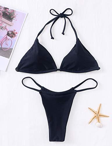 Xunyu Bikini Set Bandage Solid Brazilian Swimwear Two Pieces Swimsuit