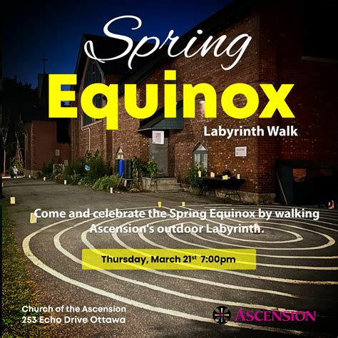 Spring Equinox Labyrinth Walk Church Of The Ascension