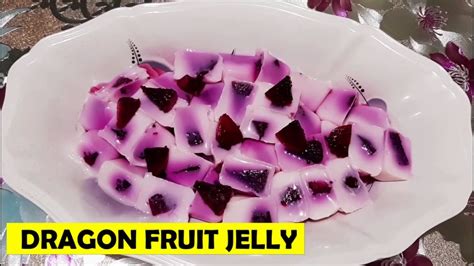 Dragon Fruit Jelly Cubes For Dessertdragon Fruit Jelly Youtube