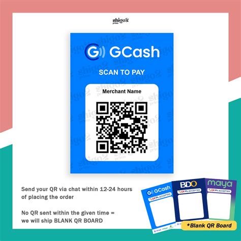 gcash maya qr code standee scanner shopee philippines