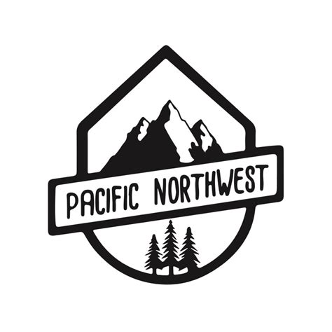 Pnw Pacific Northwest Logo Decal Sticker Etsy