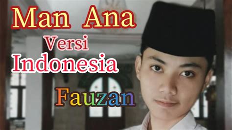 Man Ana Versi Indonesia Sangat Merdu Cover Darbuka Youtube