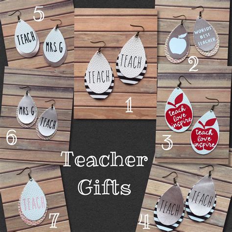 Excited To Share The Latest Addition To My Etsy Shop Faux Leather Teacher Earrings Diy